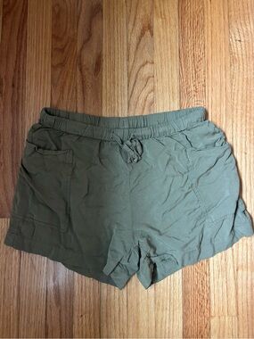 Old Navy Olive Green Drawstring Athletic Shorts